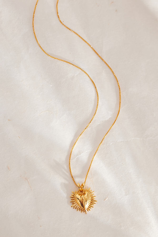 Rachel Jackson Gold-Plated Electric Love Pendant Necklace