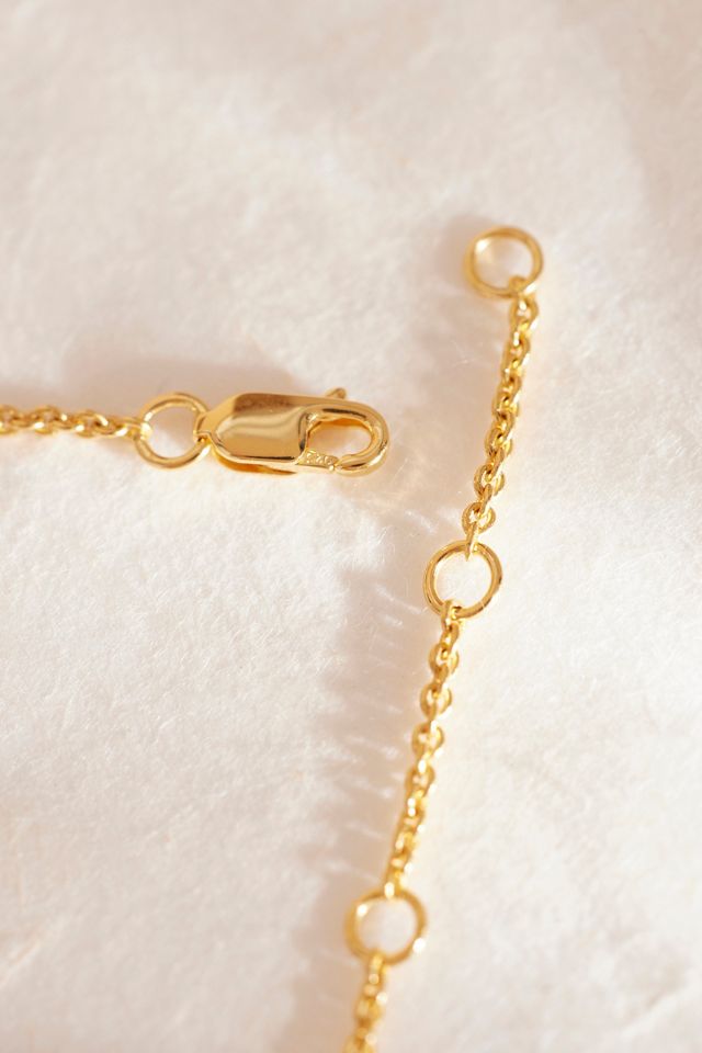 Rachel Jackson Gold-Plated Untamed Deco Hearts Charm Necklace #7
