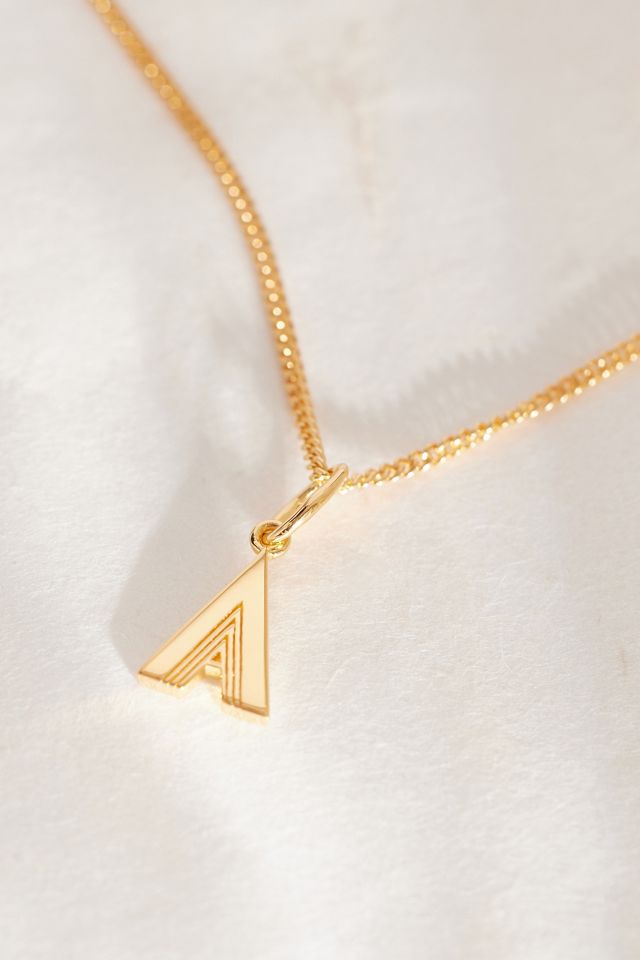 Rachel Jackson Gold-Plated Initial Monogram Pendant Necklace #1
