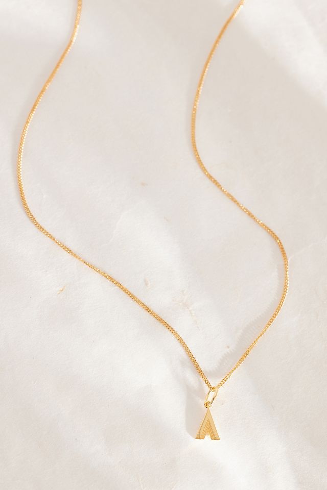 Gold initial necklace on sale anthropologie