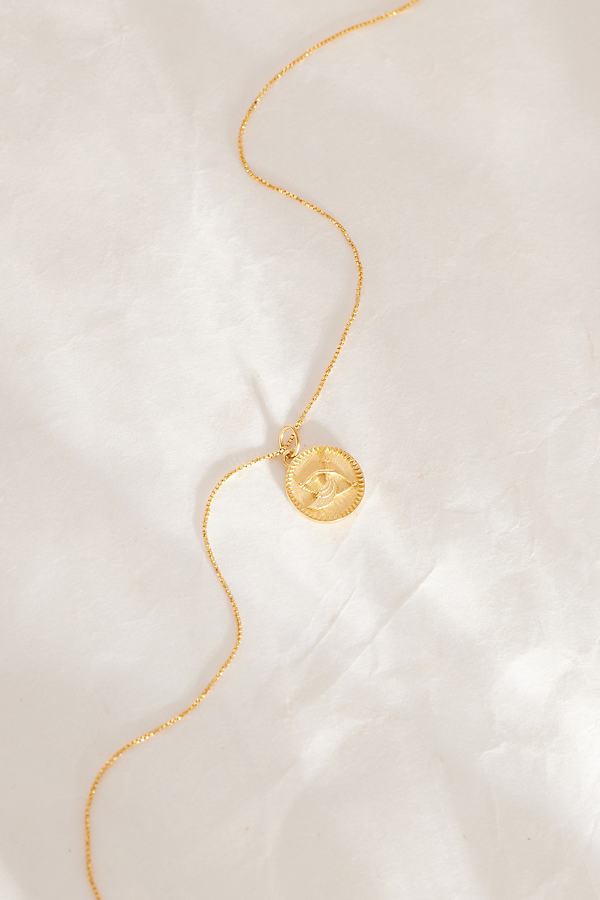 Rachel Jackson Gold-Plated Zodiac Art Coin Pendant Necklace