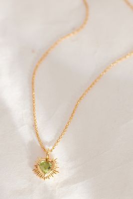 Rachel Jackson Gold-Plated Electric Love Birthstone Necklace