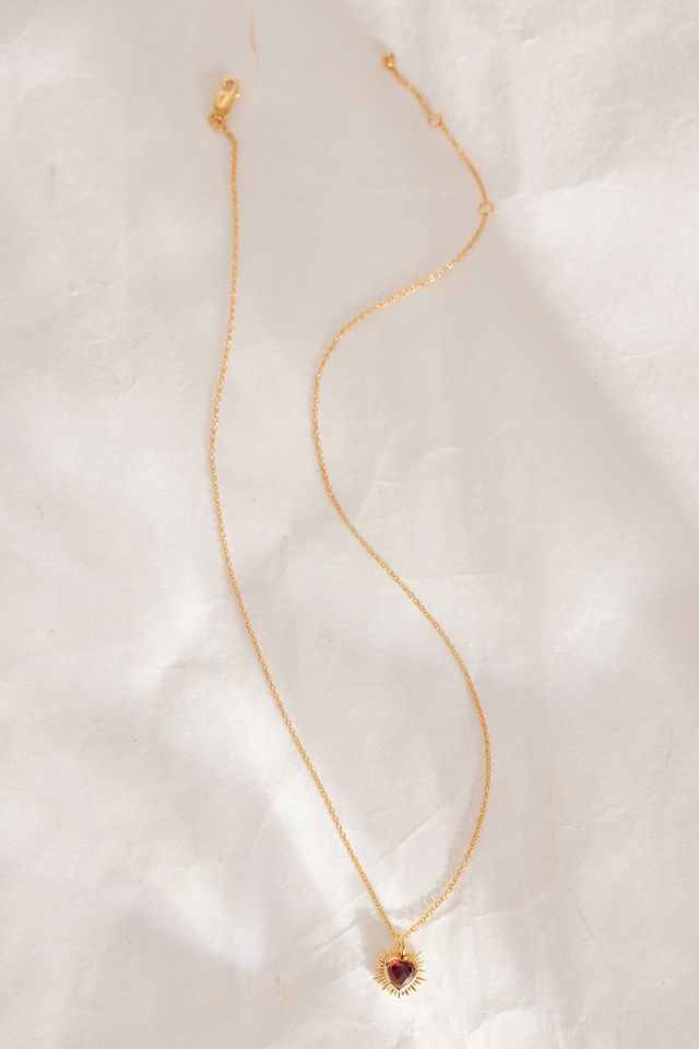 Rachel Jackson Gold-Plated Electric Love Birthstone Necklace #1