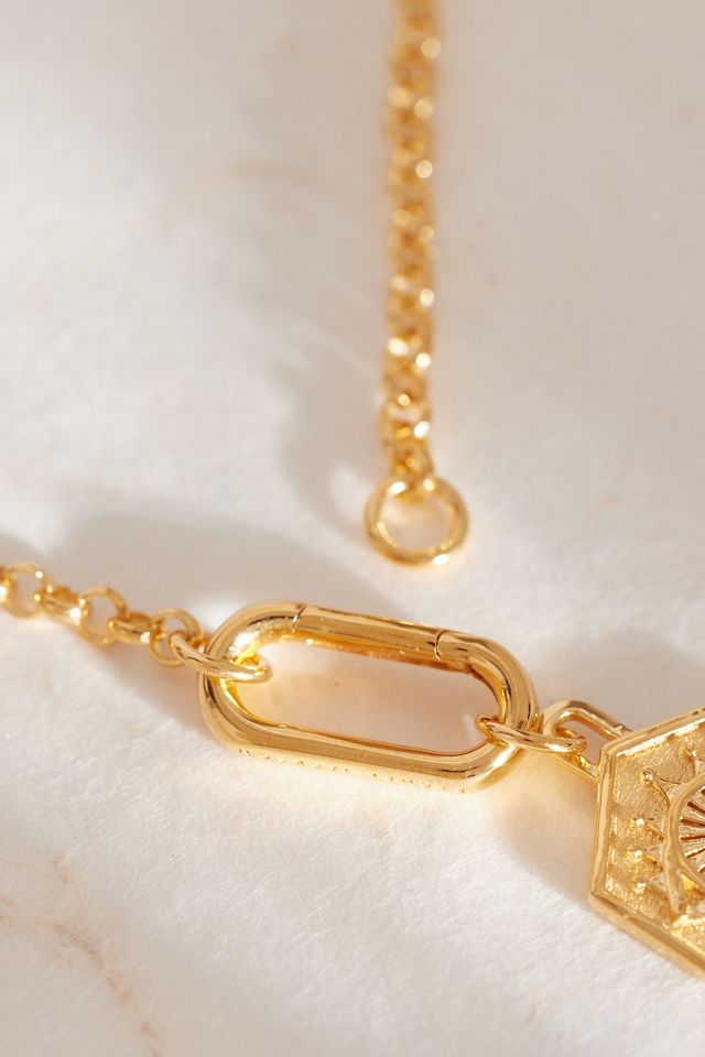 Rachel Jackson Gold-Plated Protective Evil Eye Necklace  #2