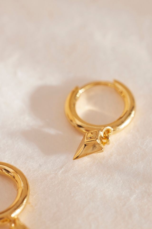 Rachel Jackson Arrow Spike Huggie Hoop Earrings #1