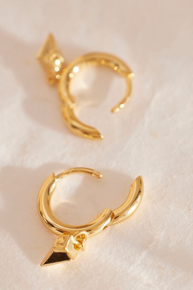 Rachel Jackson Arrow Spike Huggie Hoop Earrings #2