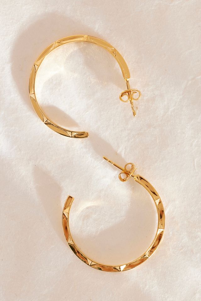 Rachel Jackson Large Arrow Spike Hoop Earrings #1