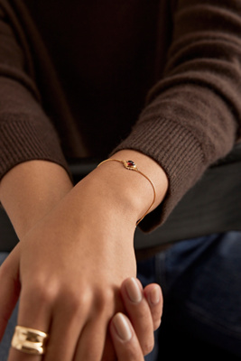 Rachel Jackson Electric Love Garnet Heart Bracelet