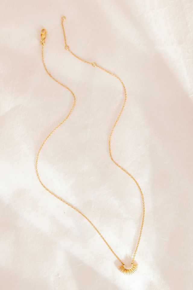 Collar Mini Sol Naciente Chapado en Oro Rachel Jackson #2