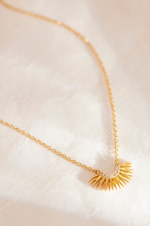 Collar Mini Sol Naciente Chapado en Oro Rachel Jackson #3