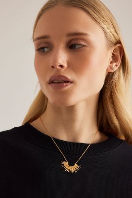 Rachel Jackson Gold-Plated Rising Sun Necklace