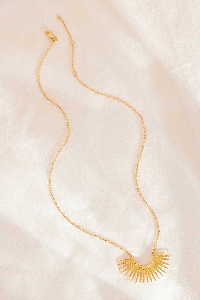 Collier Rachel Jackson en plaqué or Rising Sun #2