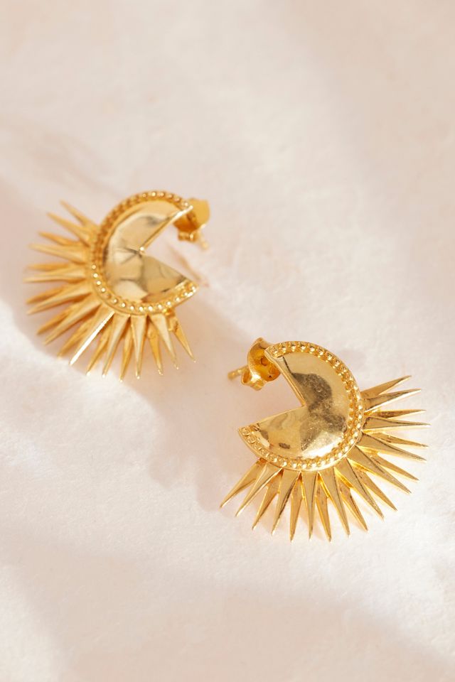 Orecchini Statement Electric Goddess in Oro Placcato di Rachel Jackson #2