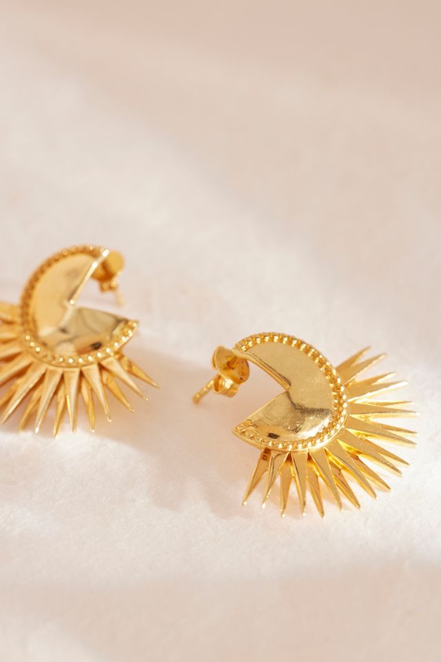 Orecchini Statement Electric Goddess in Oro Placcato di Rachel Jackson #3