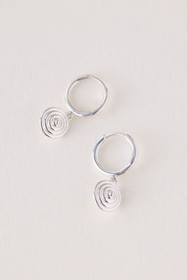 Boucles d'oreilles créoles coniques Rachel Jackson en argent sterling