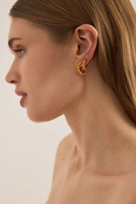 Rachel Jackson Mini Love Story Heart Hoop Earrings