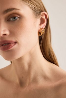 Rachel Jackson Love Story Heart Hoop Earrings
