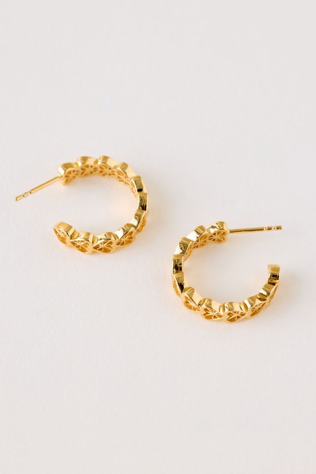 Boucles d'oreilles créoles cœur Rachel Jackson Love Story #1