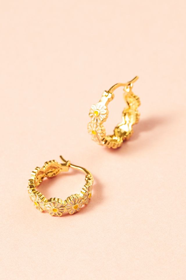 brandwonden brandstof Biscuit Anna + Nina Daisy Hoop Earrings | Anthropologie UK