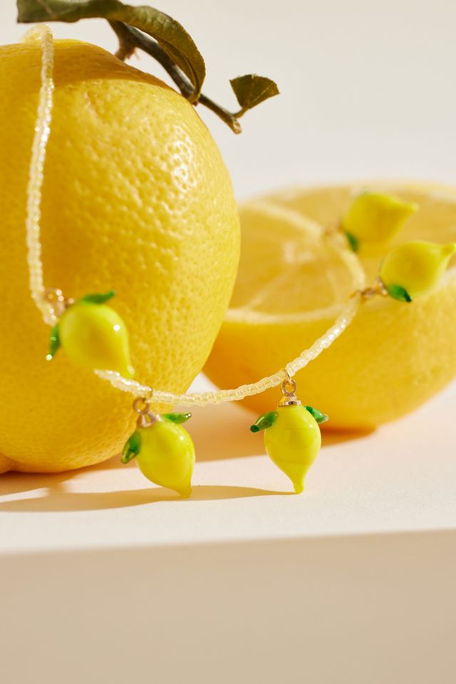 Ninfa Vermeil Lemoncello Charm Necklace #1