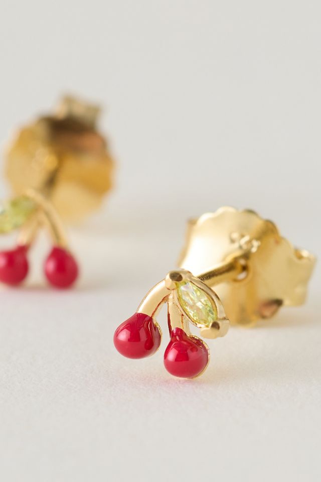 Boucles d'oreilles Cherry Post ENAMEL Copenhagen #1