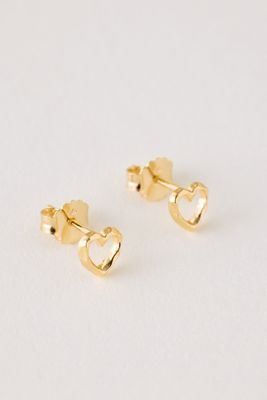 ENAMEL Copenhagen Organic Heart Stud Earrings