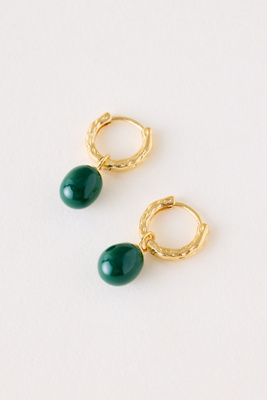 Enamel Copenhagen Women's Green Significant Enamel Hoops