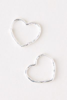 ENAMEL Copenhagen Medium Heart Hoop Earrings