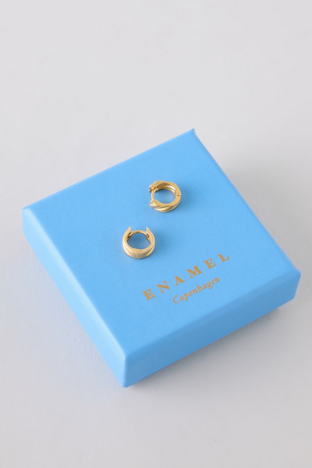 ENAMEL Copenhagen Mini Wave Hoop Earrings #1