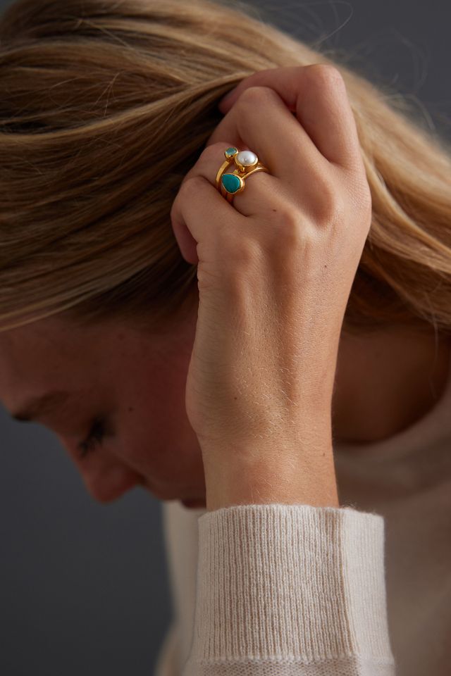 Gem Bazaar Geo Ring Anthropologie UK