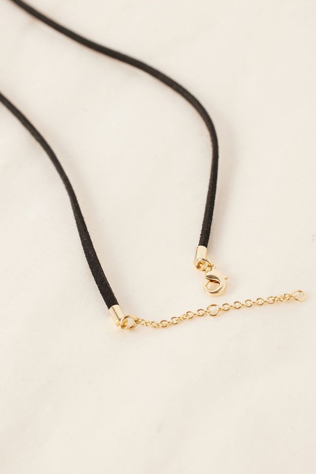 Collier en corde avec pendentif cœur #2