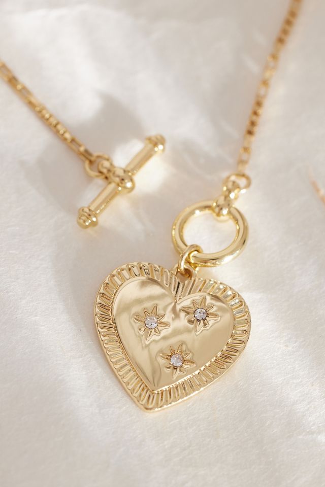 T-Steg-Halskette mit Herz-Anhänger #2