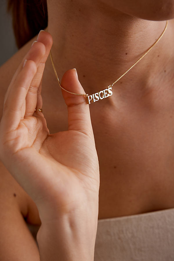 Zodiac Word Necklace