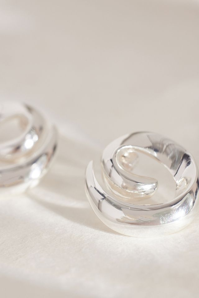 Boucles d'oreilles spirales surdimensionnées #3