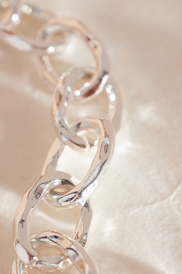 Hammered Chain Bracelet  #2