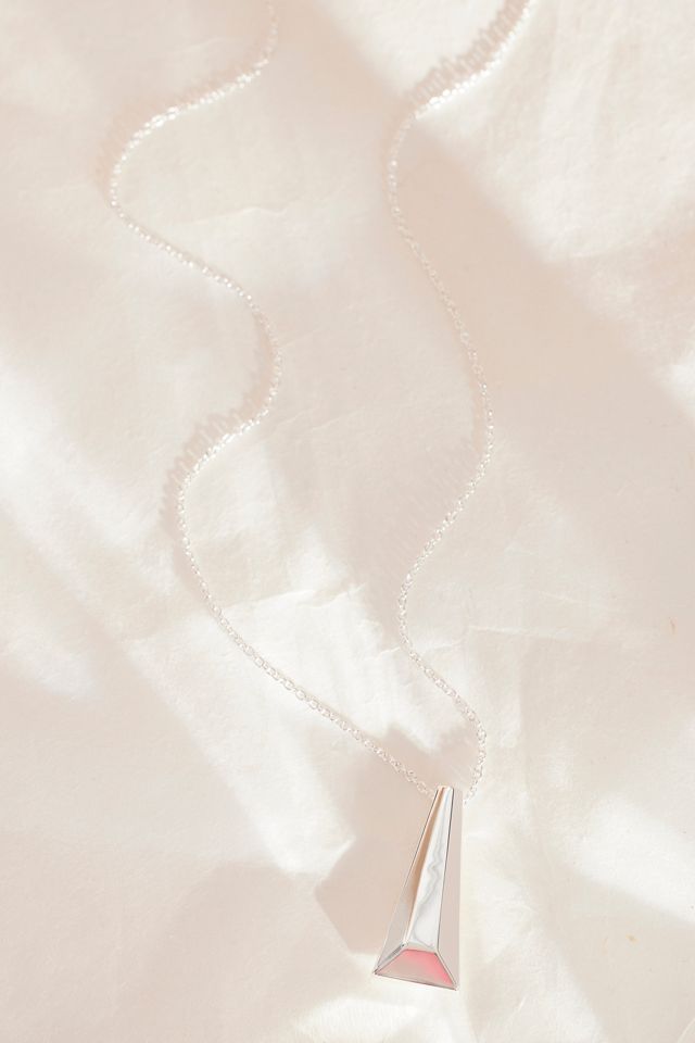 Gold Angular Long Pendant Necklace #1