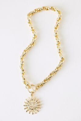 Collier pendentif soleil Statement par en Gold - By Anthropologie - Modalova