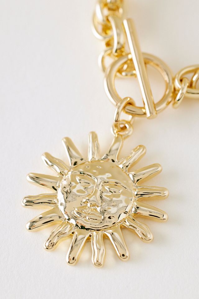 Collier pendentif soleil Statement #3