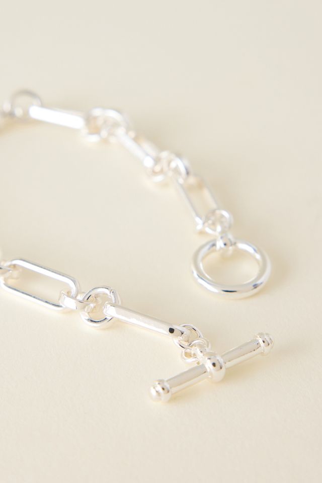 Chunky Chain T-Bar Bracelet #1