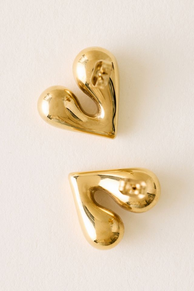 Boucles d'oreilles cœur bouffant #1