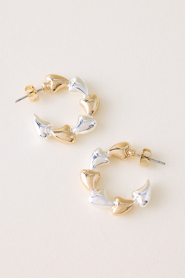 Boucles d'oreilles créoles en métal mélangé par - By Anthropologie - Modalova