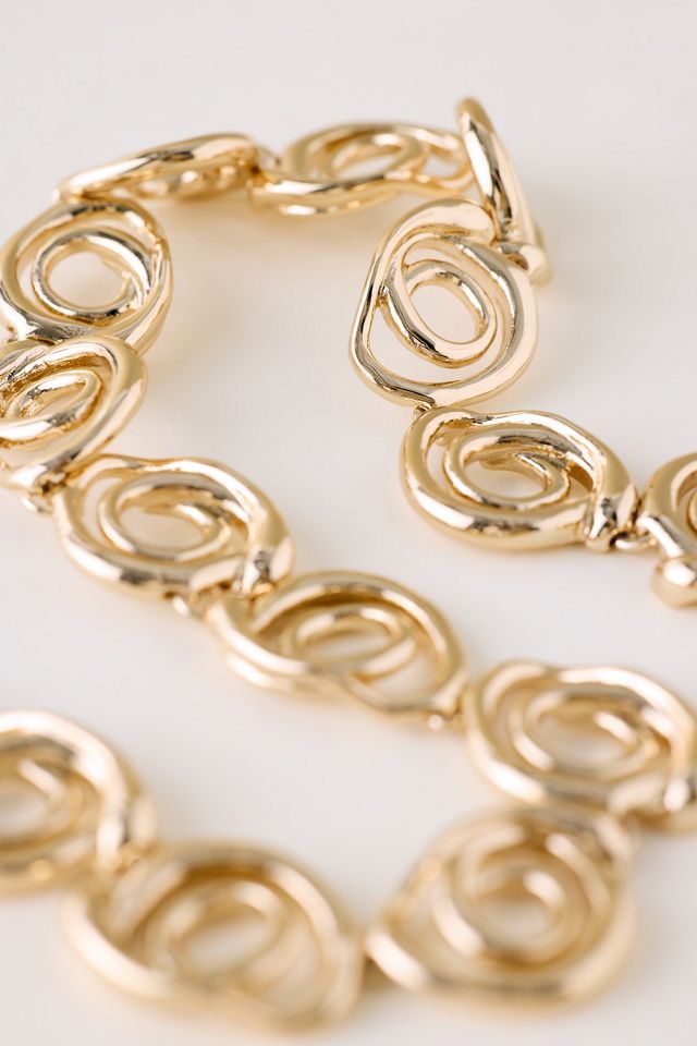 Collier surdimensionné torsadé #1