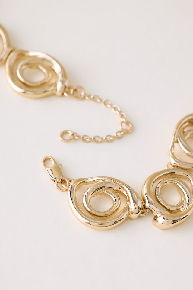 Collier surdimensionné torsadé #2