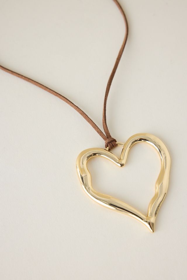 Heart Pendant Cord Necklace #4