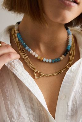 Collier Cœur Multi-Chaînes