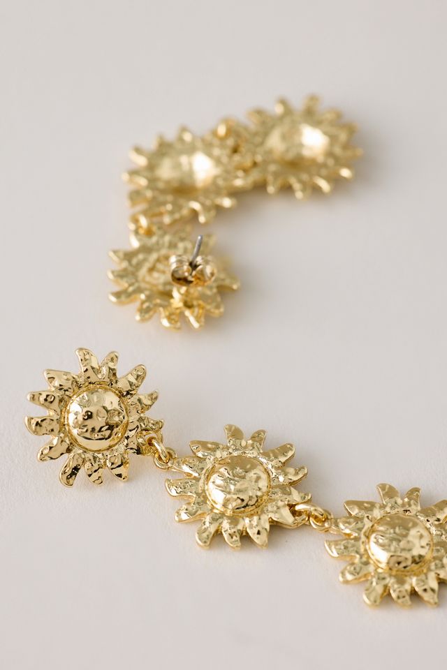 Sunflower Drop Earrings #2