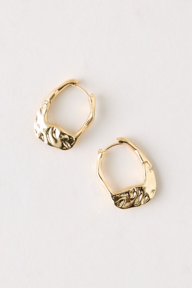 By Anthropologie Sculpted Hoop Earrings #1