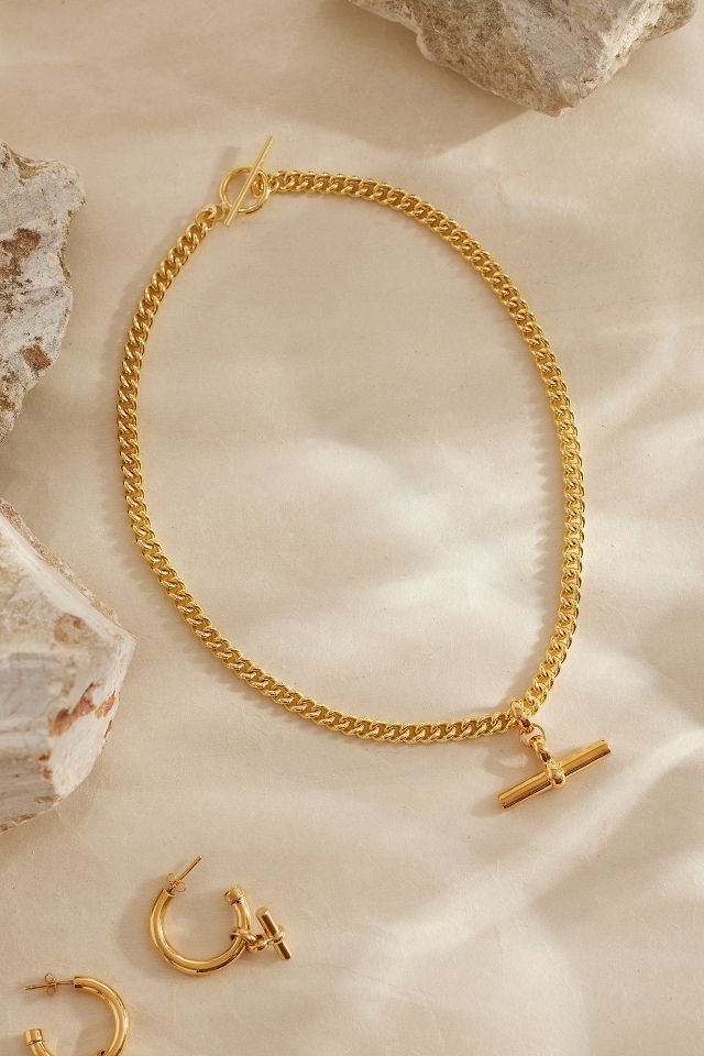 Collana con Maglia a T Tilly Sveaas Placcata Oro #7