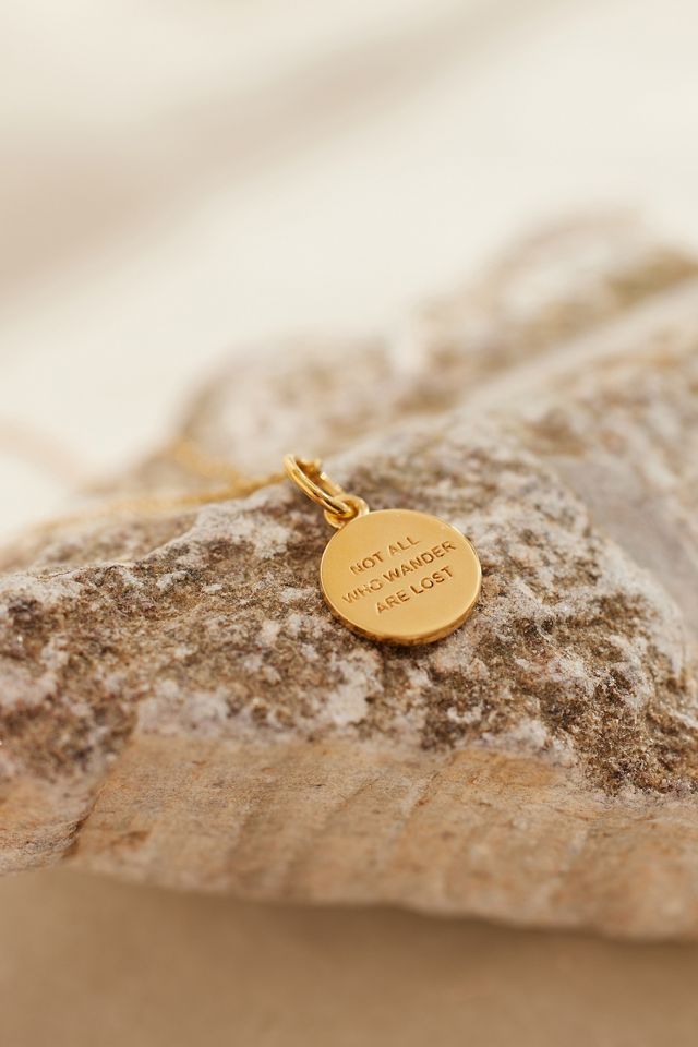 Tilly Sveaas Gold-Plated Compass Pendant Chain Necklace #2