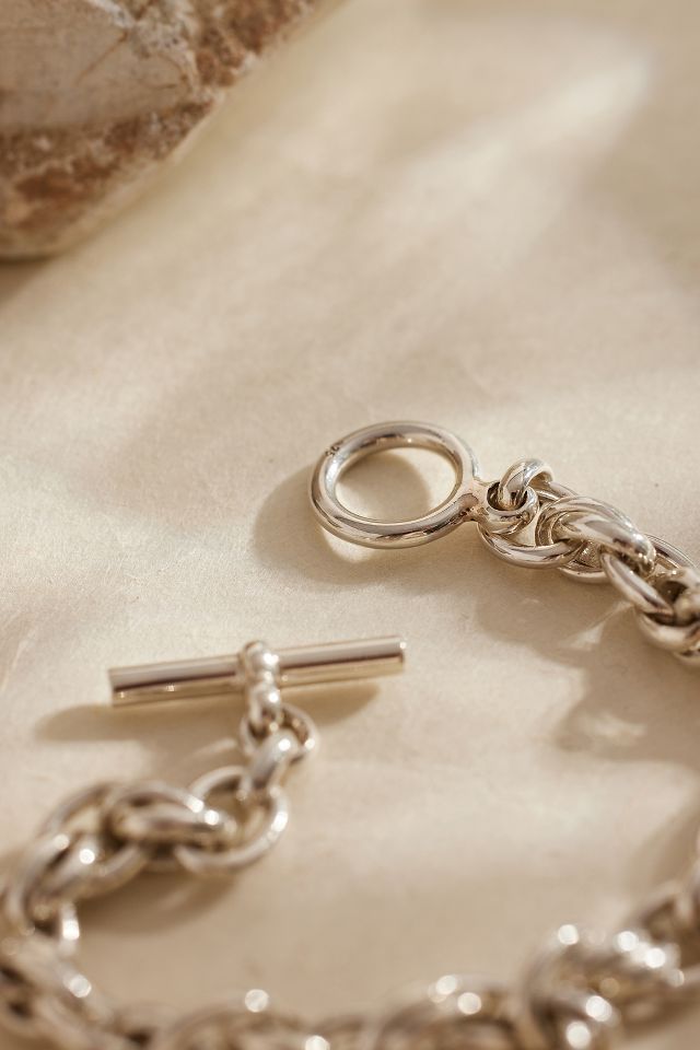 Tilly Sveaas Silver Double-Link Bracelet | Anthropologie UK
